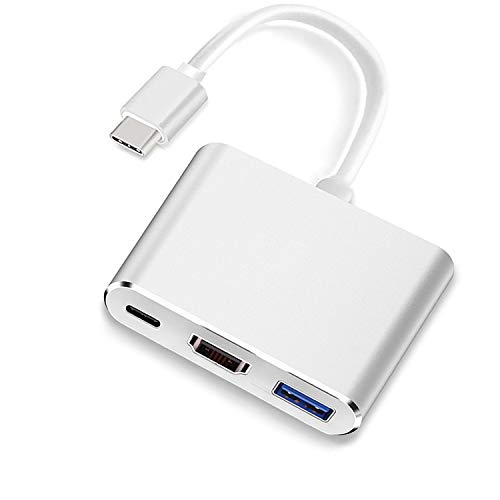 USB Type C HDMI アダプタ 3 in 1 USB-C ハブ 変換 4K 解像度 hdmiポート + USB3.0 高速データ + USB-C PD急速充電 適用 MacBook Pro/MacBook Air/Surface Go/Matebook/USB C デバイス対応