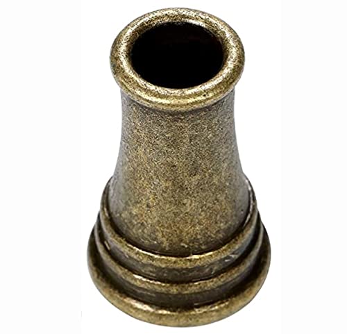 alint ペン立て ペンスタンド 1本 卓上 アンティーク 金属 ブロンズ色 直径2.2 高さ3.7