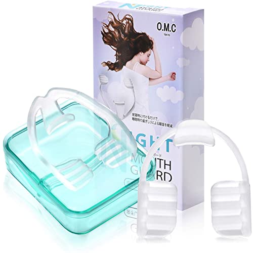 O.M.CTOKYO 歯ぎしり防止 マウスピース [型取り不要簡単装着] 専用ケース付き [2個セット] ナイトガー..