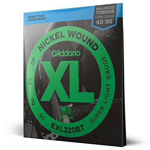 D'Addario ダダリオ ベース弦 ニッケル バランスドテンション Long Scale .040-.095 EXL220BT 【国内正規品】