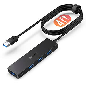 Aceele USB3.0 ȥ饹 4ݡȥϥ (), USB ϥ 120cm ֥ Хѥ 5Gbps Ķ®  ѥ MacBook / iMac / Surface Pro  ΡPC ¾б USBϥ ƥ ⡼ ̳