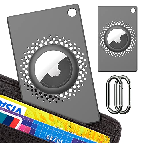airtag カード、airtag ケース 財布用 ウォレット カバー（2枚入）、スリム薄型軽量で紛失防止設計、キ..