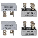 PENGLIN 4個 KBPC5010 ブリッジ整流器 ブリッジダイオード 単相 50A 1000V 4-Pin 整流用ダイオード KBPCシリーズ