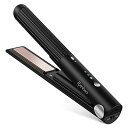 Ryanboo コードレスヘアアイロン USB充電式ヘアアイロン コードレス ミニヘアアイロン メンズ 持ち運び用ヘアアイロン 前髪 3段階温度調整 MAX20...