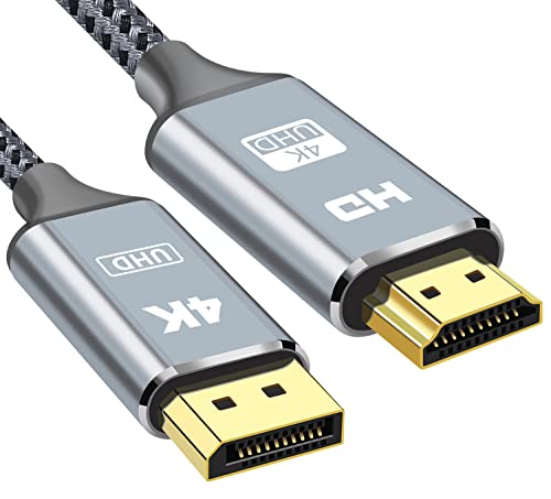 Display-Port to HDMI Ѵ֥ 4K  1.8M ǥץ쥤-ݡ to HDMI ˥ Ѵ֥ ӥǥ ǥƱ ĥ⡼ɤȥߥ顼⡼б ѵ ʥԤ ֥ PCHDTVץ˥б̿б (1.8M)
