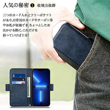 iPhone 13 Pro ケース 手帳型 iPhone 13 Pro 手帳型ケース アイフォン 13 プロ 手帳型 Rssviss カード収納 スタンド機能 スマホケース 全面保護 衝撃吸収 ワイヤレス充電対応 サイドマグネット付き 財布型 カバー アイホン 13 プロ ケース 2021 iPhone 13 Pro 専用手帳型ケー
