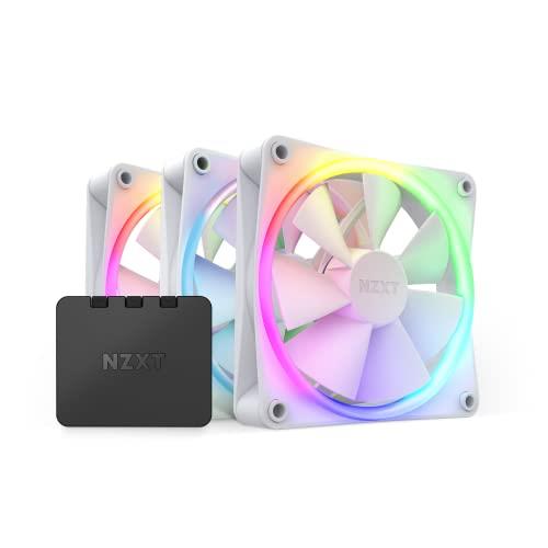 NZXT F120RGB 120mm x3 & RGBコントローラ付属 ホワイト PCケースファン RF-R12TF-W1 FN1764