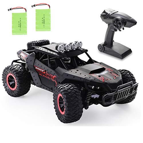 tech rc ラジコンカー こども向け 1/16 オフロード 電動RCカー ドリフト 2WD リモコンカー バッテリー2個付き 35分間走れ 2.4Ghz無線操作 時速20KM/H 防振 初心者向け ブラック