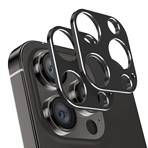 NIMASO レンズカバー カメラフィルム保護 iPhone 14 Pro 用/iPhone 14 Pro Max 用 アルミ合金製 傷防止 レンズ保護 耐衝撃 2枚セット NCM22H527