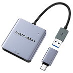 INDMEM XQD カードリーダー USB 3.0 XQDアダプター 5Gbps高速転送 ソニー (SONY)G/Mシリーズ、Nikon、Lexar 2933x/1400xシリーズカードに対応 Windows/macOS/Linux対応