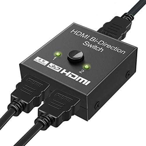 【EWISE】 HDMI切替器 hdmi セレクター 切替分配器 アダプタ 切替機 切り替え HDMI スイッチャー hdmi ハブ hub 分配 スプリッター 二股 双方向 2入力1出力 or 1入力2出力 4k chromecast ※ 同時出力 不可
