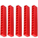 ドライバー穴プラスチック ビットケース ドライバビットホルダー 5個入り 12穴ビット収納ストリップ 六角シャンクビット 整理用(4)