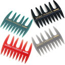 バブロポマード メッシュコーム・櫛・メンズ男性 レッド&ブラック&グリーン&グレー 4点セット バーバーBARBER