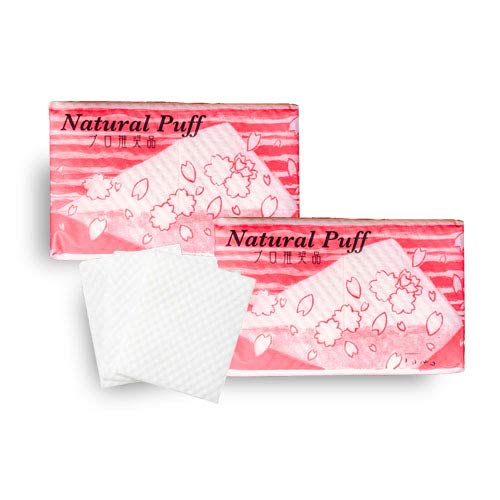 アコレ ナチュラルパフ 50枚入り 日本国内製造100%木材パルプを使用 繊維を残ず (50枚入り2個セット)