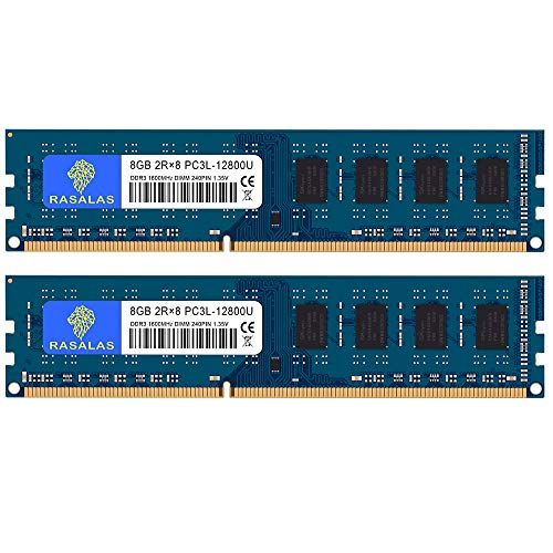 DDR3L-1600 PC3L-12800U 8GB×2枚 UDIMM デスクトップPC用メモリ 16GB 240Pin 電圧1.35V ＆ 1.5V 両対応