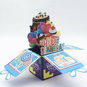 誕生日カードポップアップ、お誕生日おめでとうカード、手作りの誕生日ケーキカード、3D誕生日グリーティングカード、お誕生日おめでとうポップアップカード妻の夫の女の子の男の子彼女の彼のお父さんのお母さん