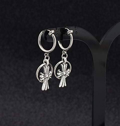 クロスリング イヤリング BTS ジミン着用タイプ メンズ レディース 人気タイプ 両耳用 2つ入り 十字架 フェイクピアス