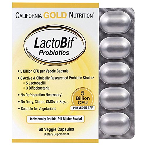 California Gold Nutrition California Gold Nutrition LactoBif プロバイオティクス CFU50億個 ベジカ..