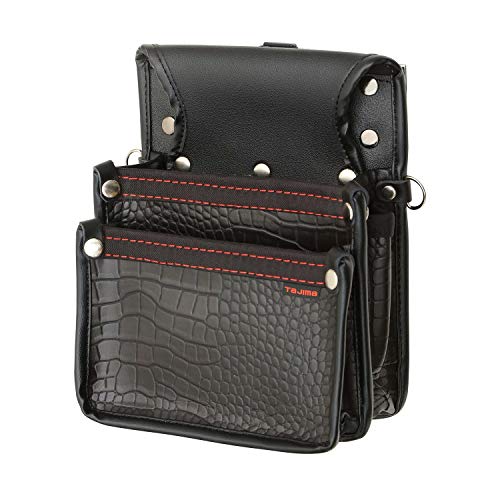 タジマ セフ着脱式システム 着脱式腰袋 クロコ 釘袋2段小 高強度でしなやかな高耐久合成皮革 SFKBG-KG2..