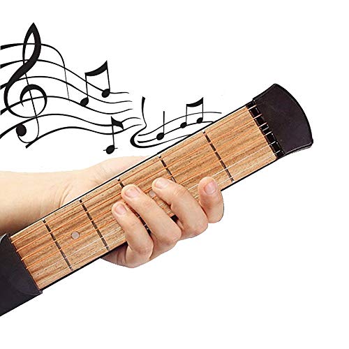 ギター 練習 ポケットギター 6フレット 初心者 便利 耐干渉 指配置運動 メトロノーム機能 ギター練習ツール 使いやすい ケース付き 初心者対応 練習用ガジェットツール コンパクト 初心者 向け