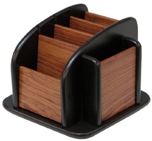 トレードワン リモコンラック 小物 整理 収納ケース 回転式 可動式仕切り付き 約幅18×奥行18×高さ15cm ..