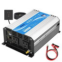 インバーター 正弦波 600W DC12VをAC100Vに変換 55Hz 2.4A USBポート ACコンセント 2口 リモコンつき GIANDEL