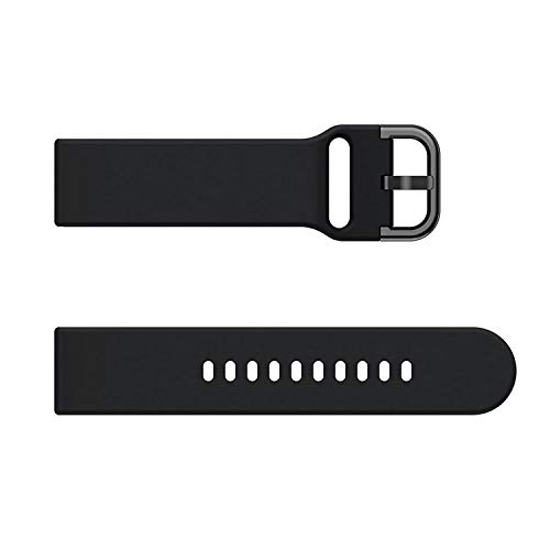 Mi Watch ベルト バンド 交換用 シリコン製 6色 Quick Release バンド Sports(クイックリリースバンド）22mm 替えベルト For シャオミMIウォッチ 交換リストバンド(ブラック)