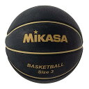 ミカサ(MIKASA) バスケットボール 3号(ジュニア・キッズ向け)ゴム ブラック/ゴールド B3JMR-BKGL