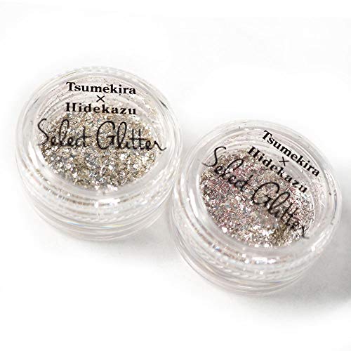 輝きがちがう!TSUMEKIRA×HIDEKAZU ネイル用グリッター2個セット《ムーンゴールド》《スパークルピンク》 輝きがちがう!TSUMEKIRA×HIDEKAZU ネイル用グリッター2個セット《ムーンゴールド》《スパークルピンク》