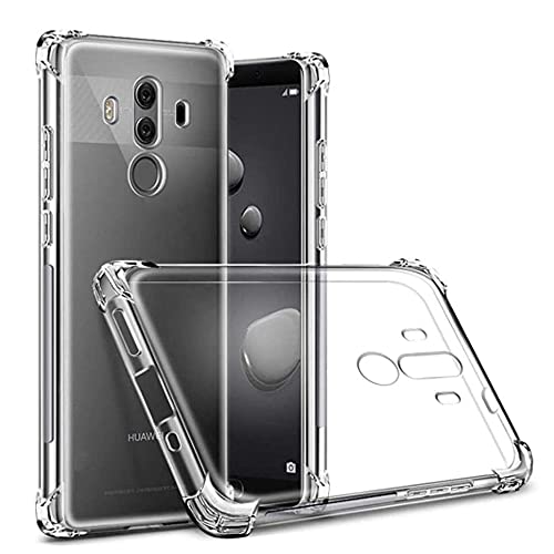 HUAWEI Mate 10 pro 703HW ケース HUAWEI Mate10pro クリア ケース HUAWEI703HW カバー シェル スマホ保護カバー 〔四隅?化保護 クリア 美しい 光沢感 落下防止 衝撃吸収 保護 頑丈 軽量 傷防止 黄ばみ防止 ソフト 軽薄型 耐衝撃 全透明〕HUAWEIMate10pro スマホケース カバ