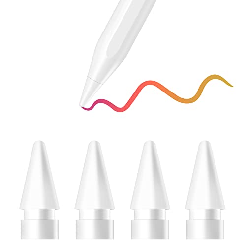 GD13 交換用ペン先 GOOJODOQ Apple pencil適用替えペン先 4個入り 白ペン先 超高感度 繊細 耐摩アップルペンシル第一＆二世代代用ペン先