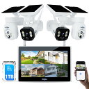 【400万画素・360° PTZ機能搭載・電源不要】Hiseeu ソー...(4)