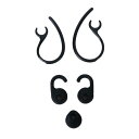 Jabra製ヘッドセット対応 イヤーフック イヤホンジェルのセット