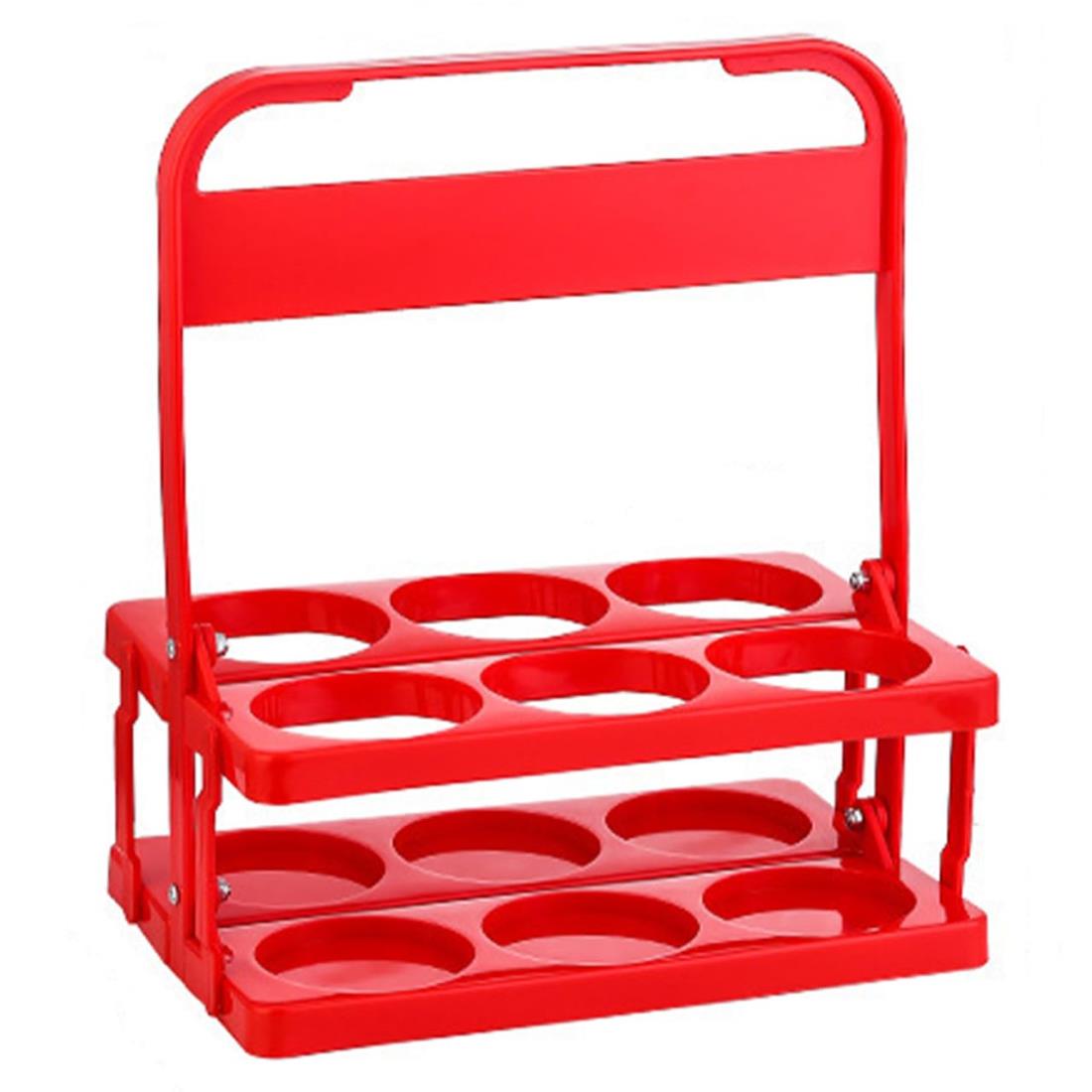 [Queen-b] ドリンクホルダー 折りたたみ 持ち運び 6本収納 ドリンク キャリア ケース アウトドア キャ..