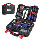 WORKPRO 160点 ホームツールセット 工具セット 家庭用 日曜大工 DIYセット 作業工具セット 家具の組み立て 住まいのメンテナンス用 修理道具セット 便利な収納ケース付き