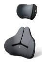 Meikaso 腰クッション ランバーサポート ネックパッド ファッション背もたれ 車用 カークッション ウェストクッション ネックピロー 首枕 運転 ヘッドレ...