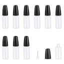 ADOFUN ユニコーンボトル【10個*10ml】針付き リキッドボトル 針付き スポイトボトル 接着剤ボトル 替え容器 ニードルボトル ドロッパーボトル 液体 貯蔵用 DIY用 液体ドロッパーボトル グルーボトル 精密ボトル