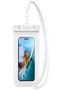 Spigen スマホ 防水ケース 1枚 小物 iPhone Pixel Xperia 最大8.2インチ対応 タッチ可能 顔認証 密封 水中撮影 お風呂 温泉 釣り 海 IPX8認定 完全防水 ネックストラップ付属 A601 ACS06006 (ホワイト)