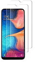 【2枚セット】Galaxy A20 ガラスフィルム SC-02M SCV46 強化ガラスフィルム フィルム 日本素材製 液晶保護フィルム 画面保護 ガラスカバー 極薄0.33mm 高透過率 耐指紋 撥油性 2.5D ラウンドエッジ加工 硬度9H/高透過率/自動吸着【透明】スクリーン プロテクター スマートフ