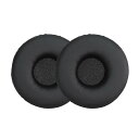 kwmobile 2x ヘッドホンカバー Sony MDR-XB450AP / XB550 / XB650対応 交換用イヤーパッド - クッション PUレザー 黒色