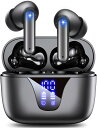 イヤホン bluetooth ワイヤレスイヤホン【2025業界標準を再定義するモデル】A1ワイヤレス 自動ペアリング タッチコントロール Type-C充電 IPX7防水 LEDディスプレイ表示 AAC/SBC マイク付き ハンズフリー通話 音量調整 小型/軽量