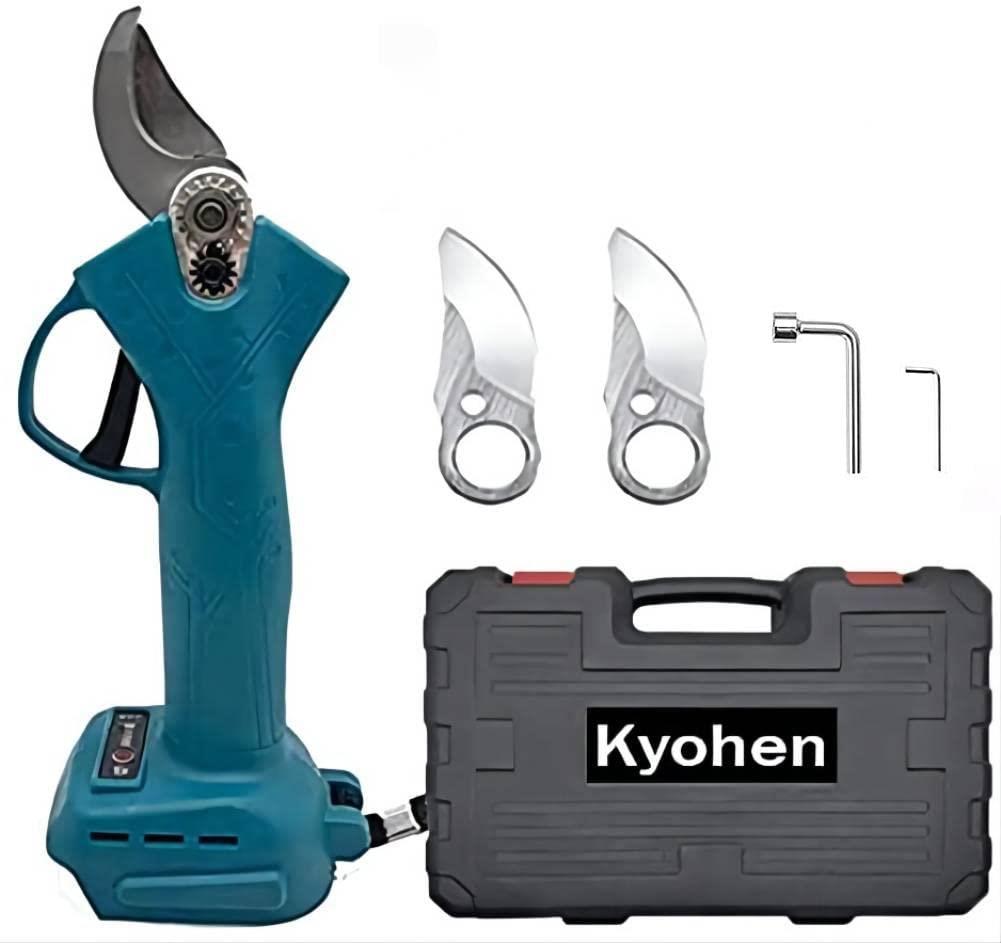 Kyohen 剪定ばさみ 電動ハサミ 替え刃2枚付き Makita18Vバッテリー対応可能 充電式ハサミ 庭木/枝切り/..