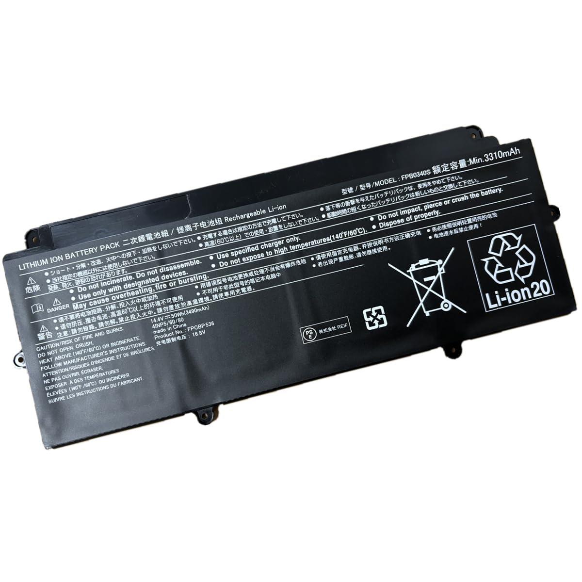 1年長期保証 互換性 FPB0340S 50Wh 3310mAh FPCBP536大容量バッテリー 適合Fujitsu LifeBook UH55/B3 UH90/B3 UH90/C3 WUF/F1 U937 U938 U939 U939X U9310 E548 E558 ノートPC互換用バッテリー(PSE認証済製品)