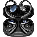 イヤホン bluetooth ワイヤレスイヤホン 「2025超進化・聴覚の新次元へ」 Bluetooth 5.4 自動ペアリング 業界最速の即時接続 オープンイヤー 最大100時間再生 Type-C急速充電 空気伝導 耳塞がず快適 8.8g超軽量 マイク内蔵 通勤/運動(ブラック)