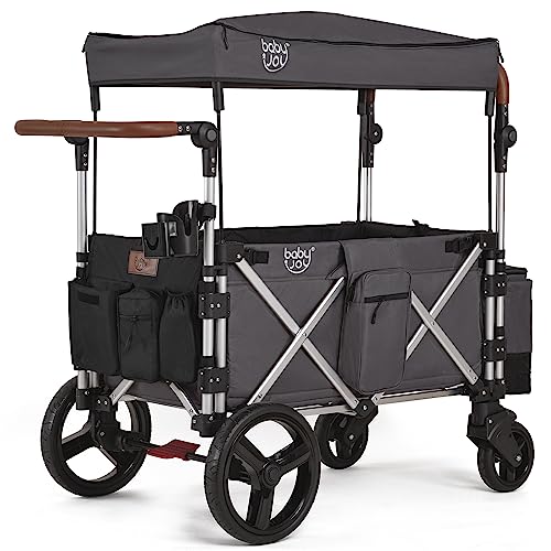 Feemom ベビーカー 二人乗りベビーカー ベビーカーワゴン 双子用ベビーカー ツインカート 屋根付き アウトドアワゴン 多人用 キャリーワゴン 折りたたみ コンビ ベビーカー運動会 幼稚園 保育園 組み立て不要【女性でもらくらく運べる】ブランド: Feemomメーカー: wotiandi