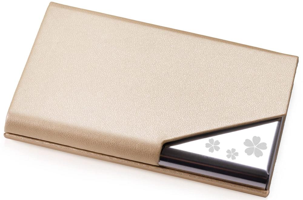 [Xsimant] 名刺入れ 角が折れない 名刺ケース 心の桜 純色 マグネット式 1秒開閉 レディース メンズ ビ..