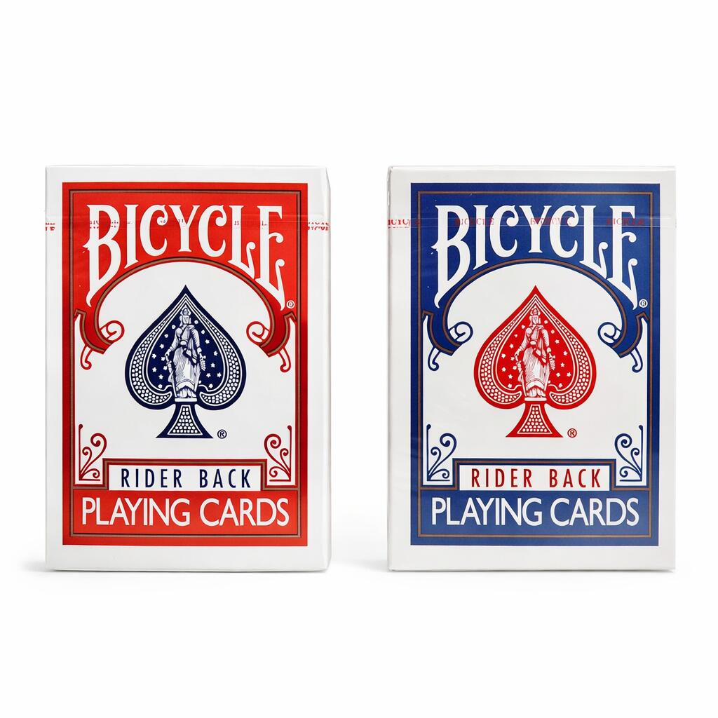 バイシクル 赤青 2個セット トランプ 手品 マジック バイスクル ポーカーサイズ ライダーバック バイスクル bicycle カード