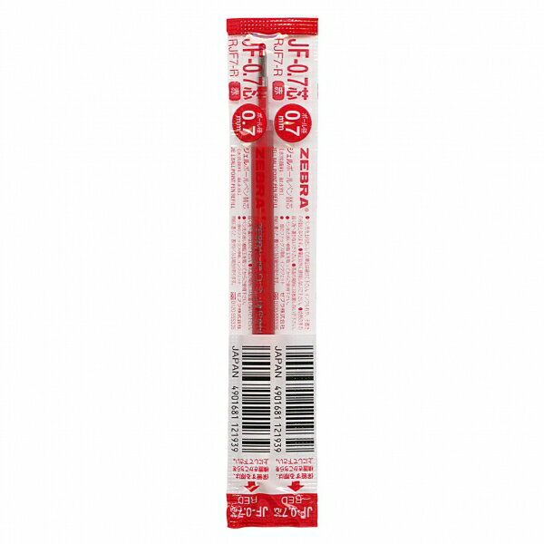 ゲルインクボールペン替芯 JF-0.7【赤】