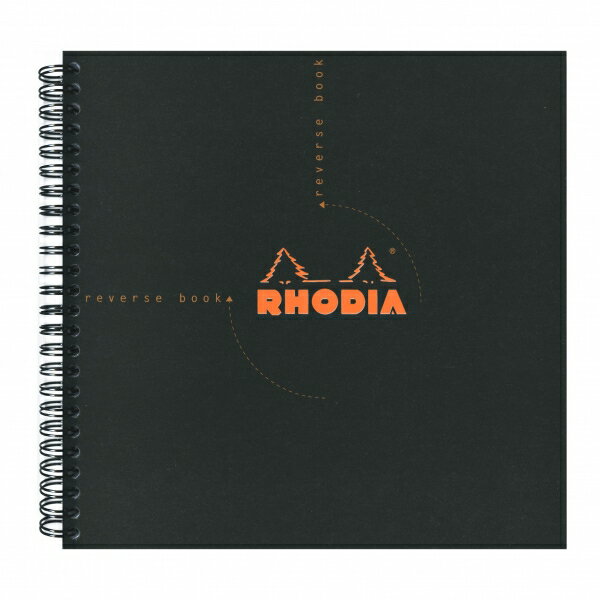 【Rhodia／ロディア】クラシック リバースブック 方眼【ブラック】　cf193609　【あす楽対応】