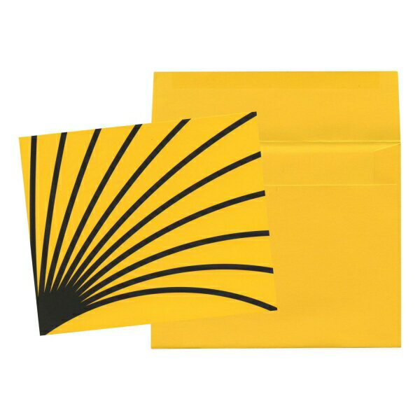 ポップアップカード ウェイブ【イエロー】